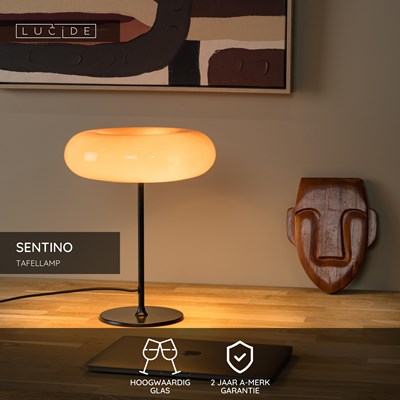 Lucide SENTINO - Tafellamp - Ø 30 cm - 3xG9 - Oranje